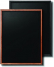 Narrow Frame Teak and Black Chalkboards